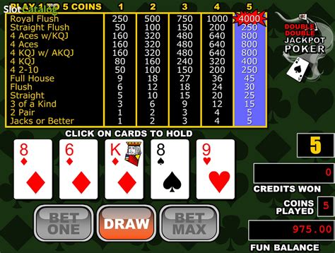 Игра Double Jackpot Poker  3 Hands  играть бесплатно онлайн